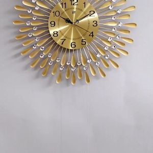 Metal Wall Clock Big Size Wall Clocks For Living Room/Bedroom Art Home Decor Elegant Peacock 3D Wall clock