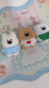 พวงกุญแจ สุนัขเวสต์ไฮแลนด์ไวท์เทอร์เรีย การ์ตูนน่ารักลูกสุนัข พร้อมส่ง