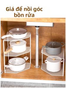 TIJU | Pot Storage Corner Shelf Organizer