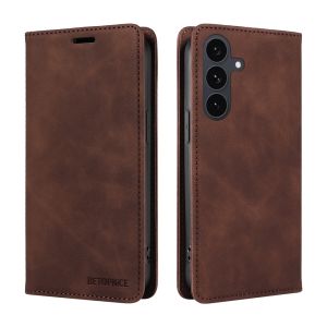 RFID Blocking Magnetic Wallet Case for Samsung Galaxy S25 Edge S24 S23 S22 S21 S20 S10 S10e S9 S8 Plus Ultra FE Book Flip Cover