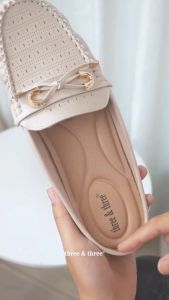 THREE & THREE - Sepatu Sandal Women Mules Flat Slip On  Bustong Wanita W5