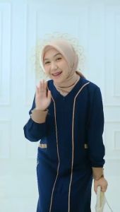 ABAYA POLOS YUNIA DRESS EXKLUSIF ANNASIHAH//ABAYA DUBAI TURKI PREMIUM WANITA MUSLIMAH TERBARU