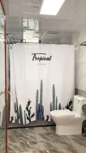 HAPPY HOME CREATION Extendable Telescopic Rods Shower Curtain Poles 100 to 200cm