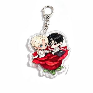 Bandai | for Roses and Champagne BL Comic Peripheral TaeOh Inchan Kael Acrylic Keychain Backpack Decoration Pendant Exquisite Fans Gifts