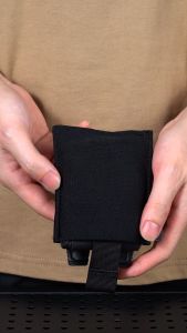 IDOGEAR Tactical Micro Dump Pouch MOLLE Roll-Up Mag Recycling Pouch Foldable Sports Bag 35111