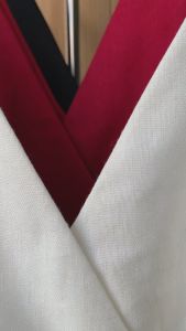 Trắng/ Đen/ Đỏ Full lót Đầm linen chữ A cổ V sâu vạt chéo đuôi nhún xoè gợi cảm tôn dáng nữ tính MINO DRESS