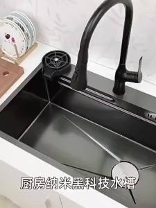 Kitchen Sink Nano Sink Basin Stainless Steel Kitchen Sink Basin Nano Kitchen Bar Sink Kitchen Basin Not Easy to Damage Thickened Sink Honeycomb Technology 厨房水槽