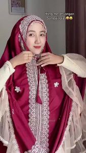 Mukena Dewasa Princes Fayola Premium Renda Tile Mewah Jumbo Ala Artis Full BORDIR TERBARU 2025 VIRAL