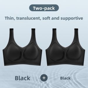 Miiow | Ultra-Thin Ice Silk Maternity Bra Comfortable Seamless Backless Nursing Bra For Pregnant Women Adjustable Straps Breathable