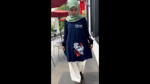 Tunik Wanita Lengan Panjang Grecy Tunik Bahan Kaos Katun Combed Apk Sablon Tunic Wanita Oversize Kekinian
