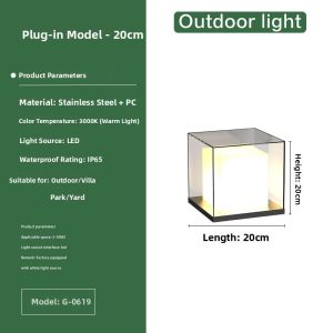 GAOBIGEGE | Solar Pillar Light Waterproof