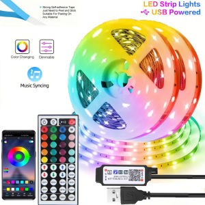 RGB Led Strip Lights 5m 10m 20m 30m Led Room Light with APP Control Flexible Ribbon Luces Led Tape for Room Bedroom Decoration