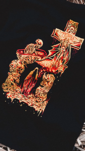 DGRAVE CREATIONS TORMENTUM BLACK T-SHIRT