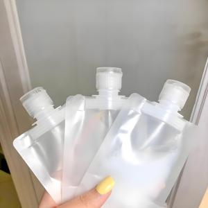 ถุงใส่อุปกรณ์อาบน้ำพลาสติกแบบพกพา ภาชนะใส่โลชั่นแบบพกพา ถุงจ่ายของใช้สำหรับเดินทาง บรรจุภัณฑ์เครื่องสำอางในห้องน้ำ อุปกรณ์จัดเก็บ