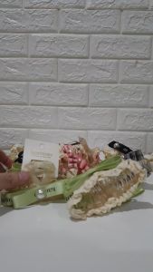 KAMINO JEPIT SALON 11CM / JEPITAN SALON BENTUK PITA DENGAN RENDA 11 CM