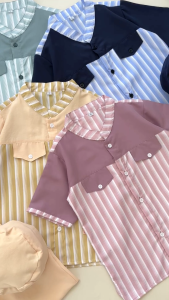 Setelan Koko Anak - Baju Koko Anak 1-9 tahun Premium Motif Garis