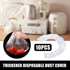 10Pcs Furniture Plastic Cover Dust-proof Disposable Thicken Upgrade Drop Cloth for Electric Cooker Oven Electric Fan Dustproof Protector