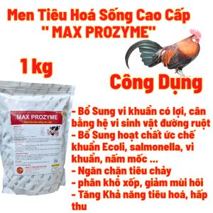 1kg  Men Tiêu Hoá Sống Cao Cấp: MAX PROZYME Phòng Nấm