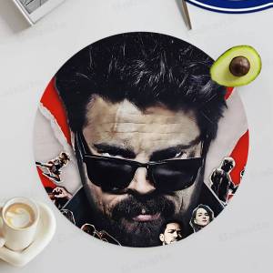 TV Show The Boys Themed Wooden Coaster Creative Heat-Resistant Non-Slip Table Mat Suitable for Protecting Desktop