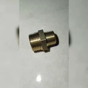 Double Nepel 3/8 x 1/4 Nipple Kuningan Drat Luar Cor Male 3/8" 1/4 Material Kuningan Cor Drat BSPT untuk Pipa dan Konektor