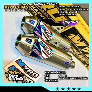 SLINCER KNALPOT CRF KLX DTRACKER WR inlet 50 Type MAGNUM