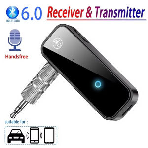 KEBIDU | Bluetooth 6.0 Audio Receiver Transmitter Handfree Call 3.5mm AUX Jack USB Dongle Stereo Music Wireless Adapter For TV PC Car Kit