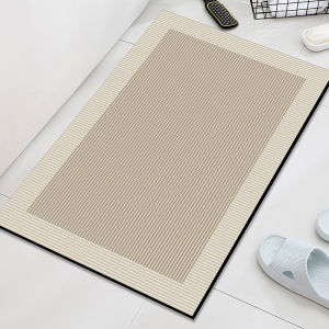 1pcs simple color blocking diatom mud carpet hotel hallway floor mat meeting room anti-slip mat bedroom doormat kitchen foot mat