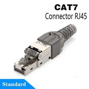 Vention | RJ45 Cat8 Cat7 Cat6A Connectors Metal Tool Free Easy Termination Plug 2000MHz 40G LAN Cable 22AWG - 24AWG Reusable Ethernet Plug