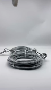 3m Dog Leash Heavy Duty/Stainless Steel Anti-Bite Pet Cable Lead with Hooks/Thicken Extra-long Steel Wire Dog Leash .