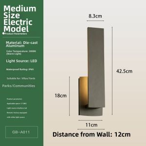 GAOBIGEGE | Waterproof Outdoor Wall Light for Simple Design Landscape Lighting