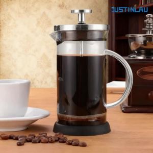 Phin Pha Cà Phê Kiểu Pháp 350-1000ML Bằng Thép Không Gỉ Lọc Có Thể Tái Sử Dụng Chịu Nhiệt Bình Pha Cà Phê Bằng Thủy Tinh Borosilicate Cao Cấp