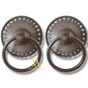 Tarikan Pintu Gebyok Kuningan Motif Gby 017 Antik 2 Pcs