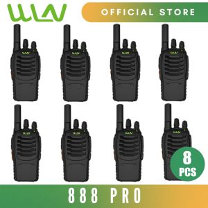 WLN 888pro 5W 16 Channel UHF 400-470MHz Two-Way Walkie Talkie Radio -SET OF 8