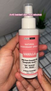 NATURAL DEODORANT TAWAS SPRAY WITH ESSENTIAL OIL PENGHILANG BAU BADAN THERAPEUTIC GRADE+ ORGANIC BY FRAGRICH INDONESIA