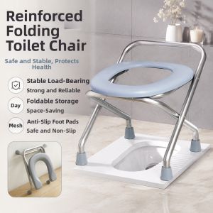 Jiaxun | Foldable Toilet Seat Chair for Pregnant and Elderly