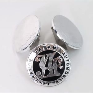 【Local Warehouse】【Blue/Black】JDM Car Styling Front Grill JAF Badge Metal Emblem Sticker for Universal Car Parts Universal Car Front Grill Badge Emblem 9cm JAF Logo Japan Automobile Federation Anniversary Sticker Decal Decoration Auto Exterior Accessories