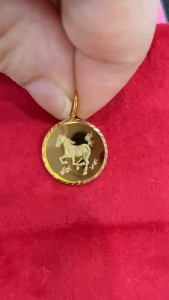 Poh Heng Jewellery 22K Prosperity Horse Pendant in Yellow Gold [Price By Weight]