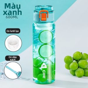 CILLE | Cốc Nhựa Dung Lượng Lớn Đa Năng Cho Học Sinh Trẻ Em Mùa Hè Thể Thao