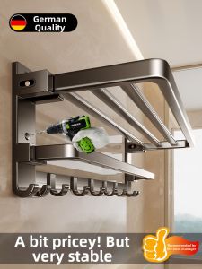 ERMO | Punched Wall-mounted Bathroom Towel Rack Set for Towels