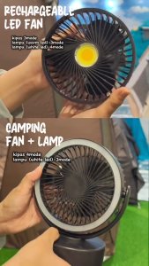 UtanKing™ 2 in 1 USB Camping Fan Lamp Hanging LED Light Tent Lantern DC Brushless Kipas Lampu Khemah