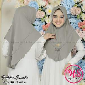 TAVISHA SENADA Hasanah Hijab Instan Tavhisa Jersey Airis Premium Kerudung TAVISHA Bergo Pad Jilbab Pita HS