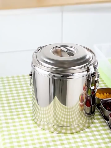 GGYY630 ถังชานม ถังคลูเลอร์ ถังชา ถังเก็บความร้อนสแตนเลส ถังเก็บอุณหภูมิ ถังใส่น้ำเย็น ขนาด 20 ลิตร เก็บได้ทั้งน้ำร้อน-เย็น ให้ความอบอุ่นเป็นเวลา 24 ชั่วโมง ถังสแตนเลสหนา