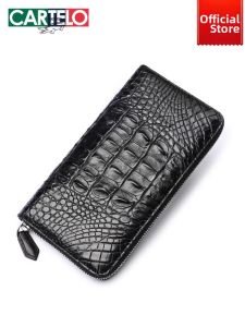 CARTELO | Large Capacity Zipper Genuine Leather Wallet