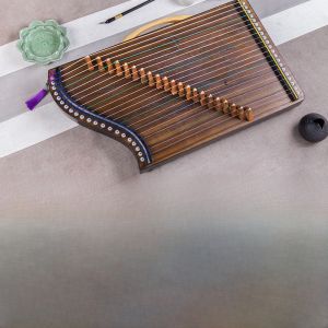 กลองคุ้มเล็กแบบพกพาสำหรับผู้เริ่มต้นและผู้เชี่ยวชาญ 21 สาย กลองคุ้มแบบยูนิคอร์น ส่วนบนทำจากไม้สัก แผ่นด้านหลังทำจากไม้ตะเคียน ฐานด้านล่างทำจากไม้แผ่นดินใหญ่