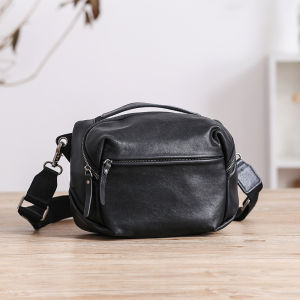 Mens Stylish Genuine Top-Grain Leather Shoulder Bag