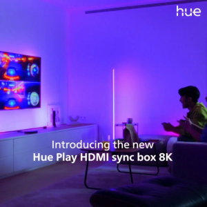 Philips Hue Play HDMI Sync Box 8K | Philips Hue Bridge and Hue Coloured Smart Lights Required