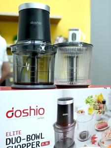Doshio Elite Duo Bowl Chopper 2-speed Detachable Stainless Steel Blades 0.9L