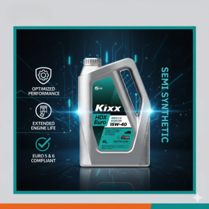MINYAK ENJIN SEPARA SINTETIK - GS KIXX HDX EURO 15W-40 API ( 8 LITER) UNTUK ENJIN DIESEL / PETROL