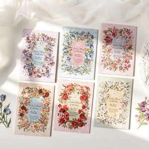 10 pcs Texture Flower Collection Series PET Sticker DIY Diary Scrapbooking Collage Decorative Material Junk Journal Supplies