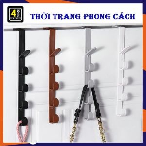 Móc Treo Đồ Đa Năng Gắn Cửa Tủ 5 Chấu Tiết Kiểm Không Giản - Thanh 5 Móc Gắn Tủ Bếp Móc Đồ Treo Quần Áo Tiện Lợi